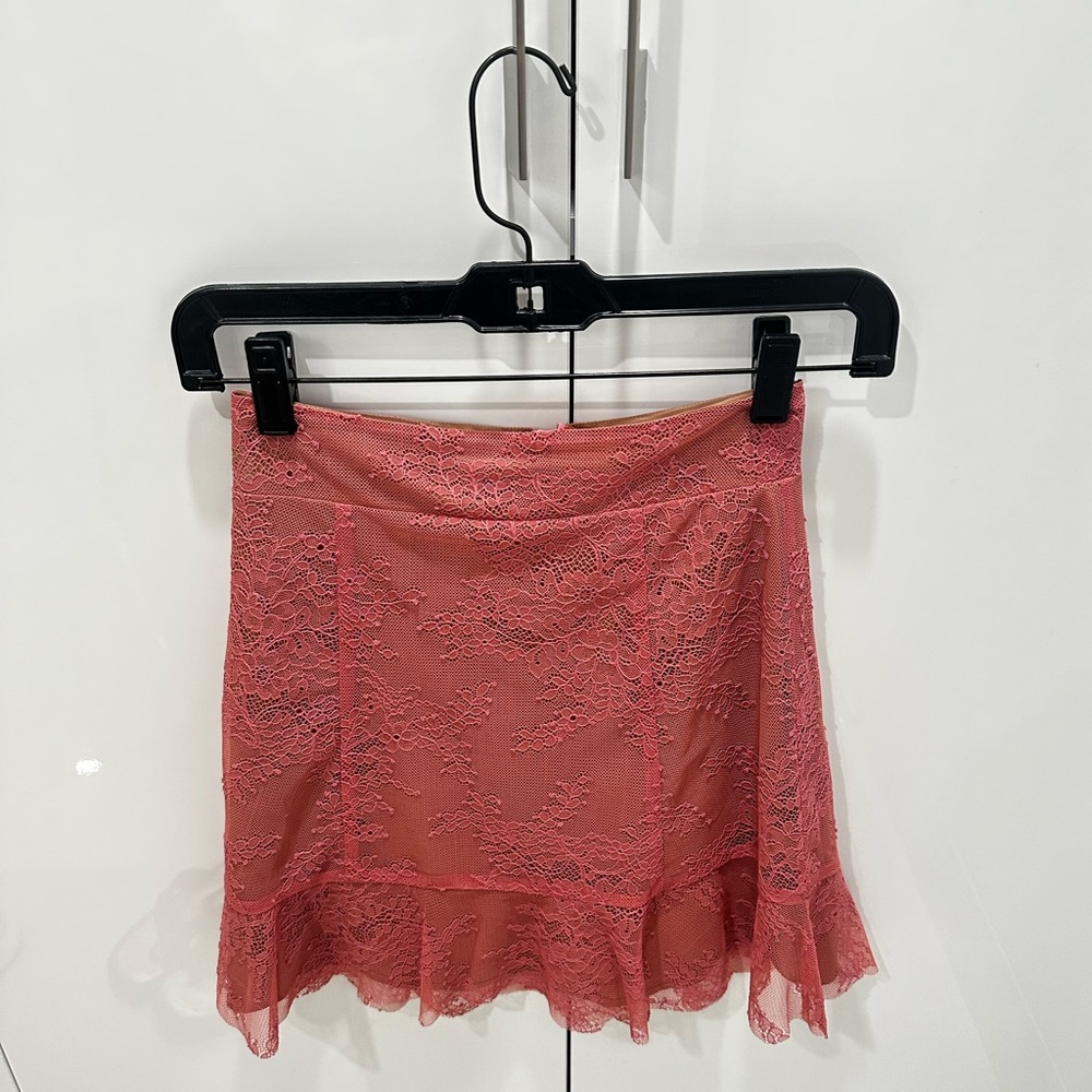 For love and lemons lace pink skirt